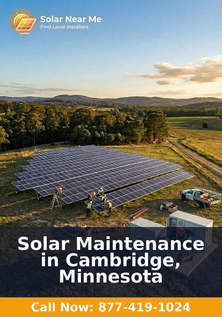 Solar Maintenance in Cambridge, Minnesota