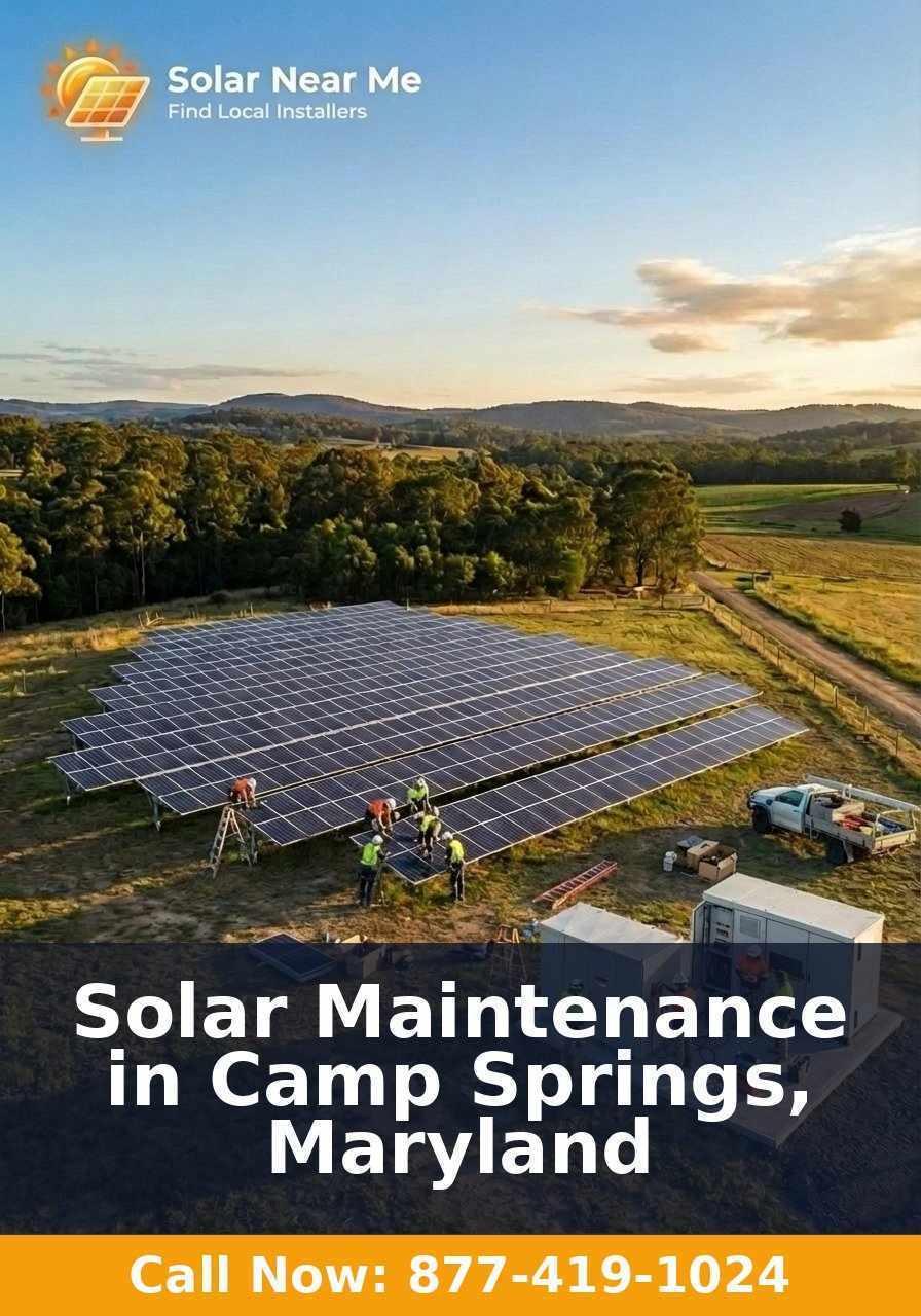 Solar Maintenance in Camp Springs, Maryland