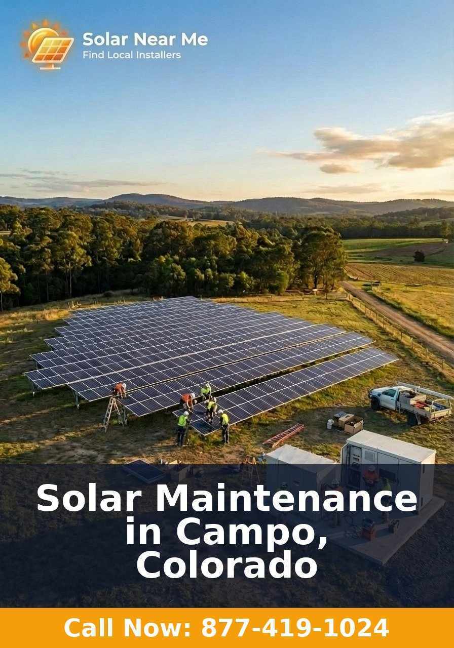 Solar Maintenance in Campo, Colorado