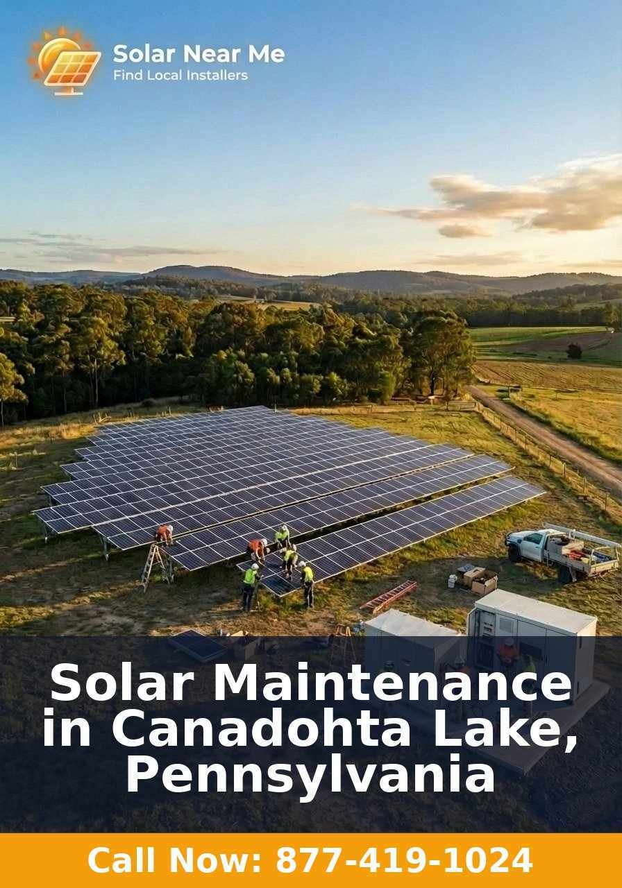 Solar Maintenance in Canadohta Lake, Pennsylvania
