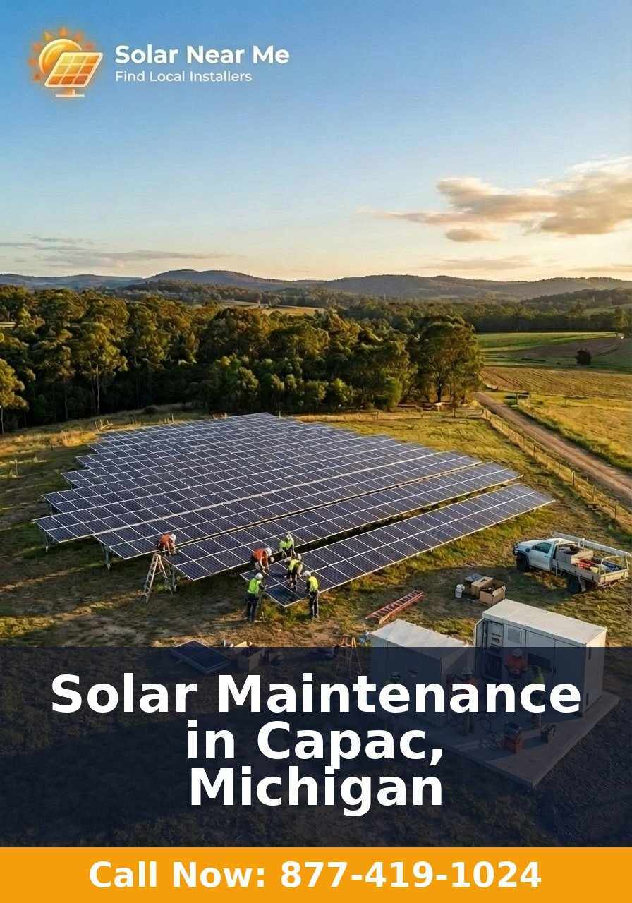 Solar Maintenance in Capac, Michigan