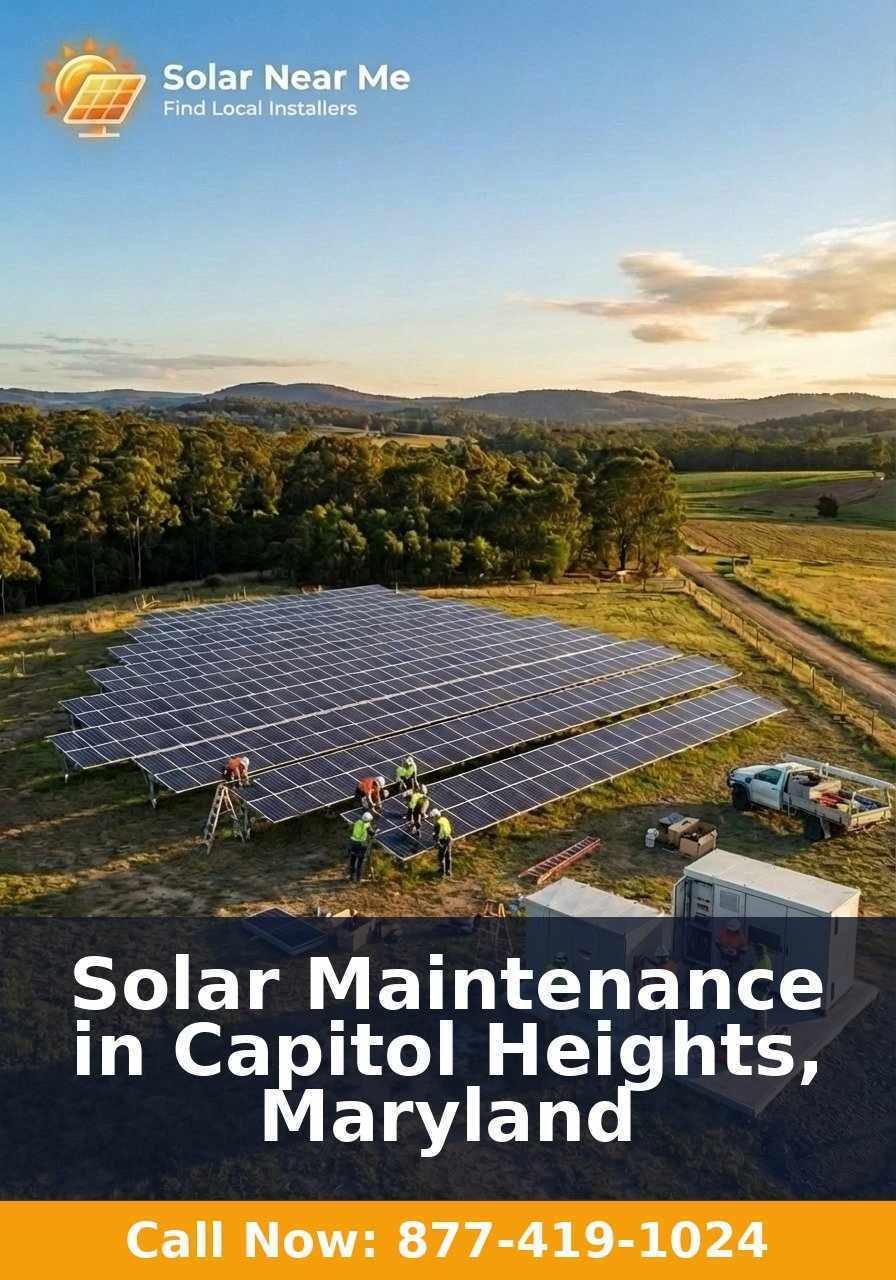 Solar Maintenance in Capitol Heights, Maryland
