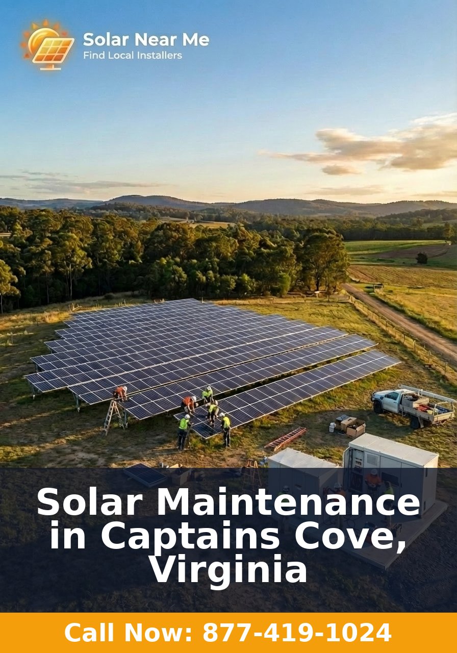 Solar Maintenance in Captains Cove, Virginia