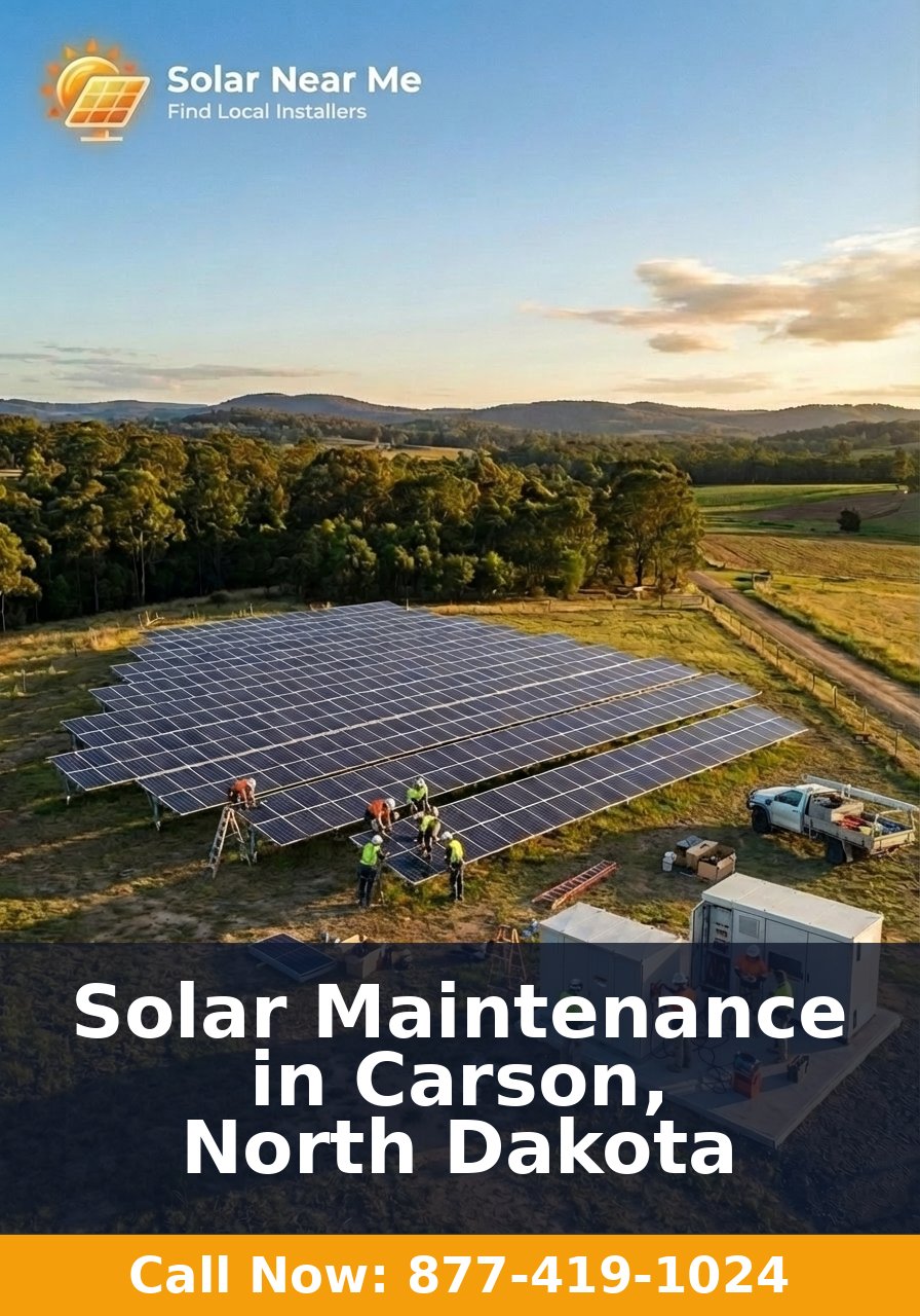 Solar Maintenance in Carson, North Dakota