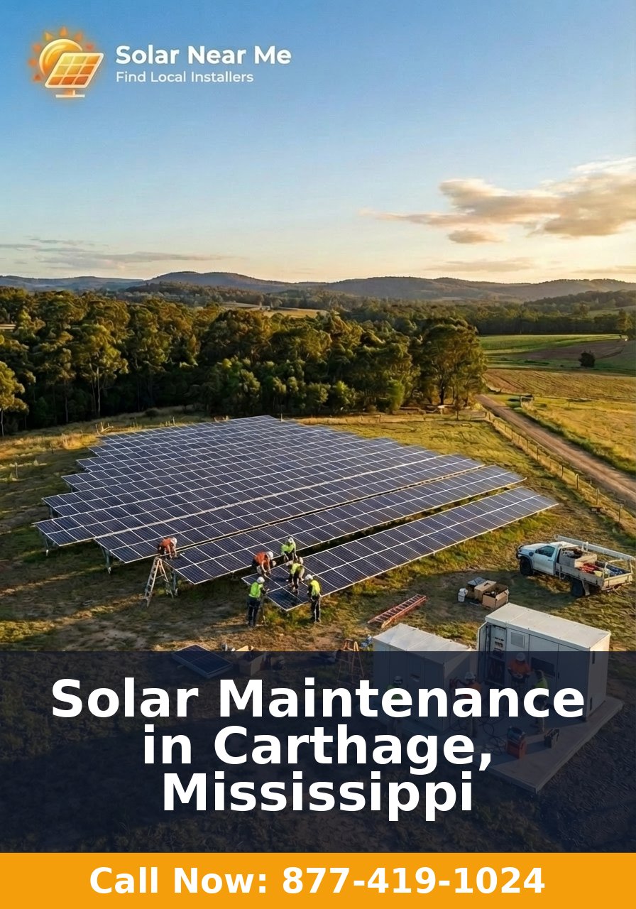 Solar Maintenance in Carthage, Mississippi