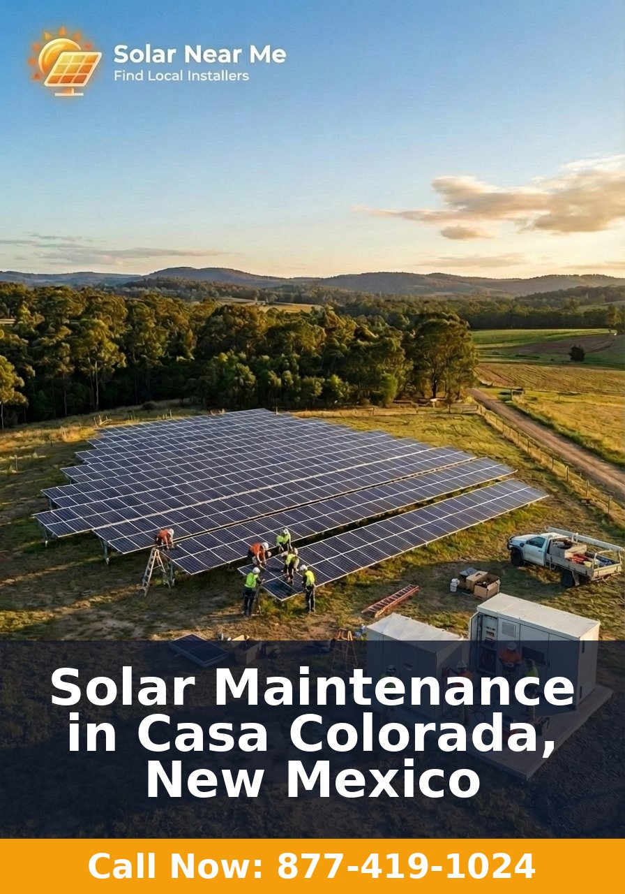 Solar Maintenance in Casa Colorada, New Mexico