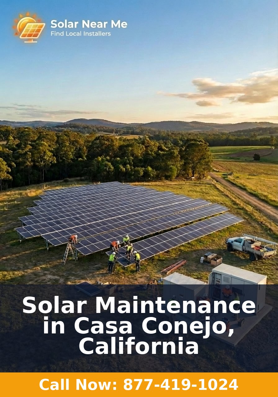 Solar Maintenance in Casa Conejo, California