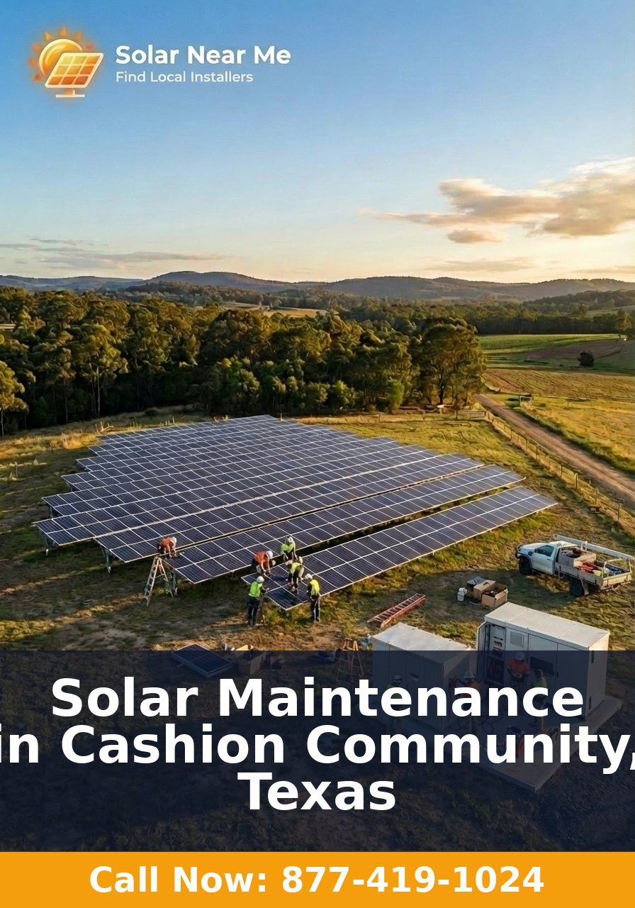 Solar Maintenance in Cashion Community, Texas