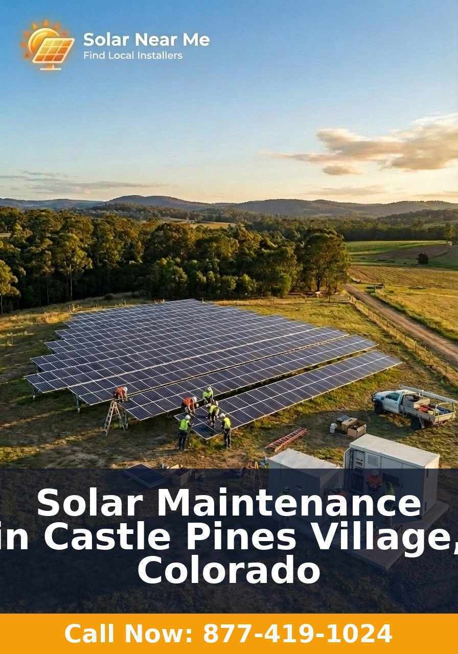 Solar Maintenance in Castle Pines Village, Colorado