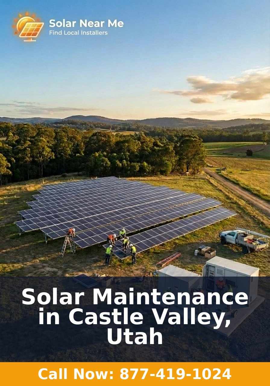 Solar Maintenance in Castle Valley, Utah