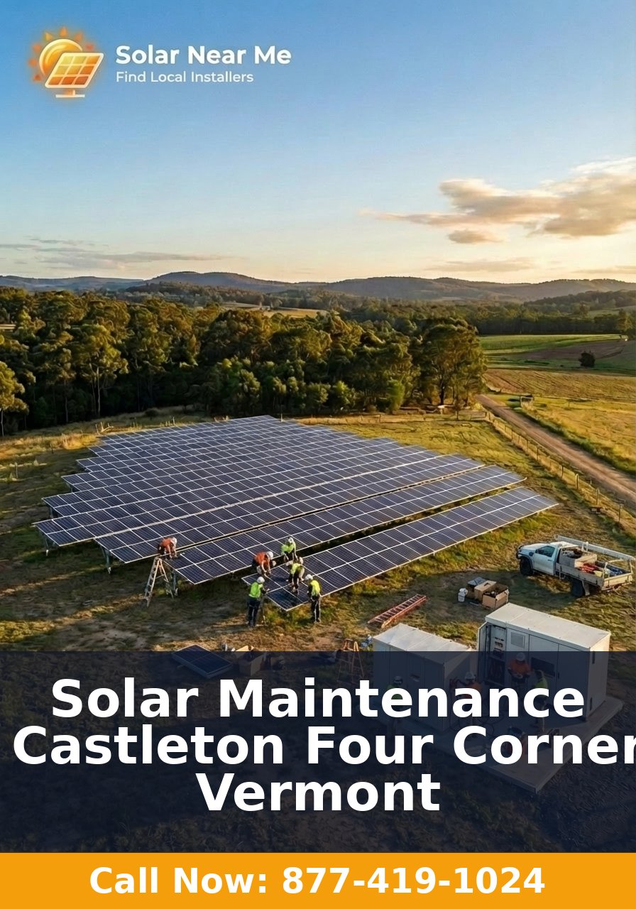 Solar Maintenance in Castleton Four Corners, Vermont