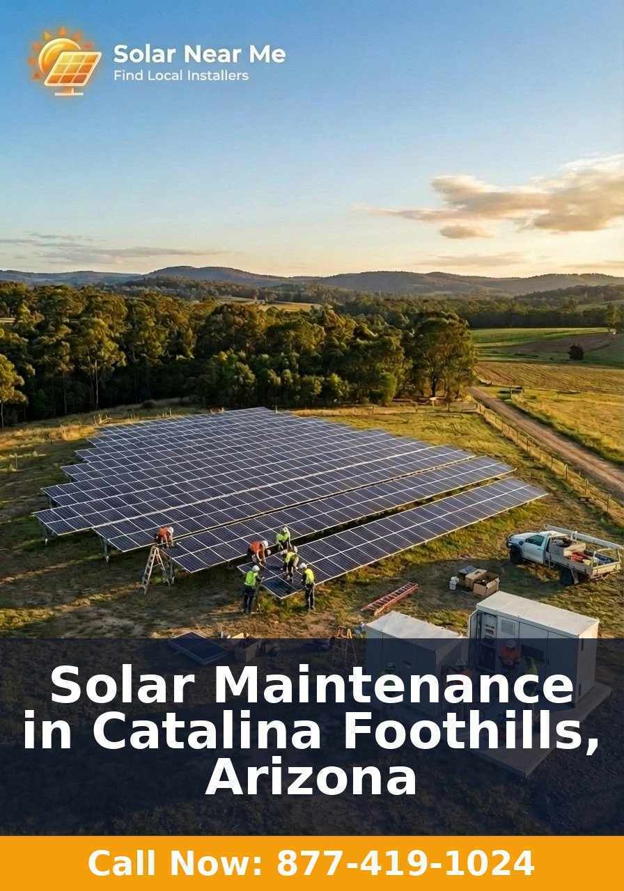 Solar Maintenance in Catalina Foothills, Arizona