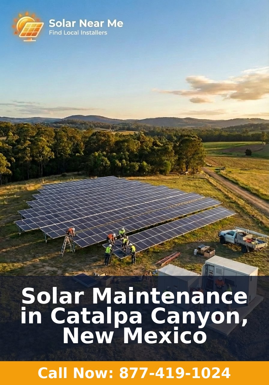 Solar Maintenance in Catalpa Canyon, New Mexico
