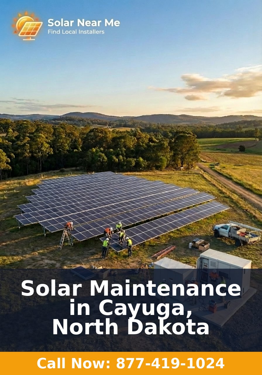 Solar Maintenance in Cayuga, North Dakota