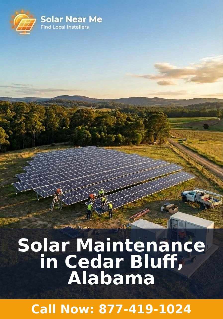 Solar Maintenance in Cedar Bluff, Alabama