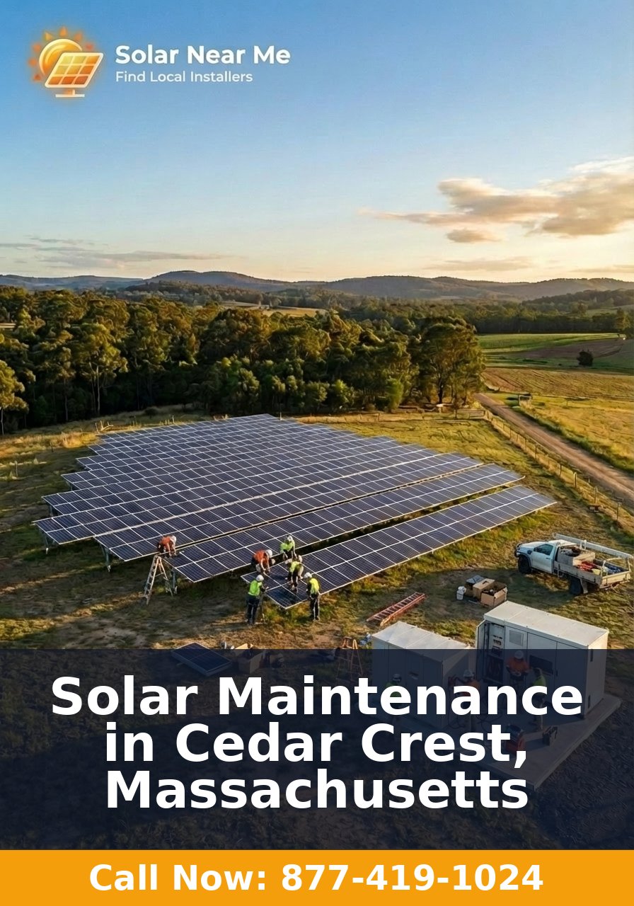 Solar Maintenance in Cedar Crest, Massachusetts