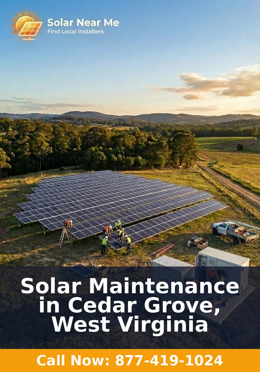 Solar Maintenance in Cedar Grove, West Virginia