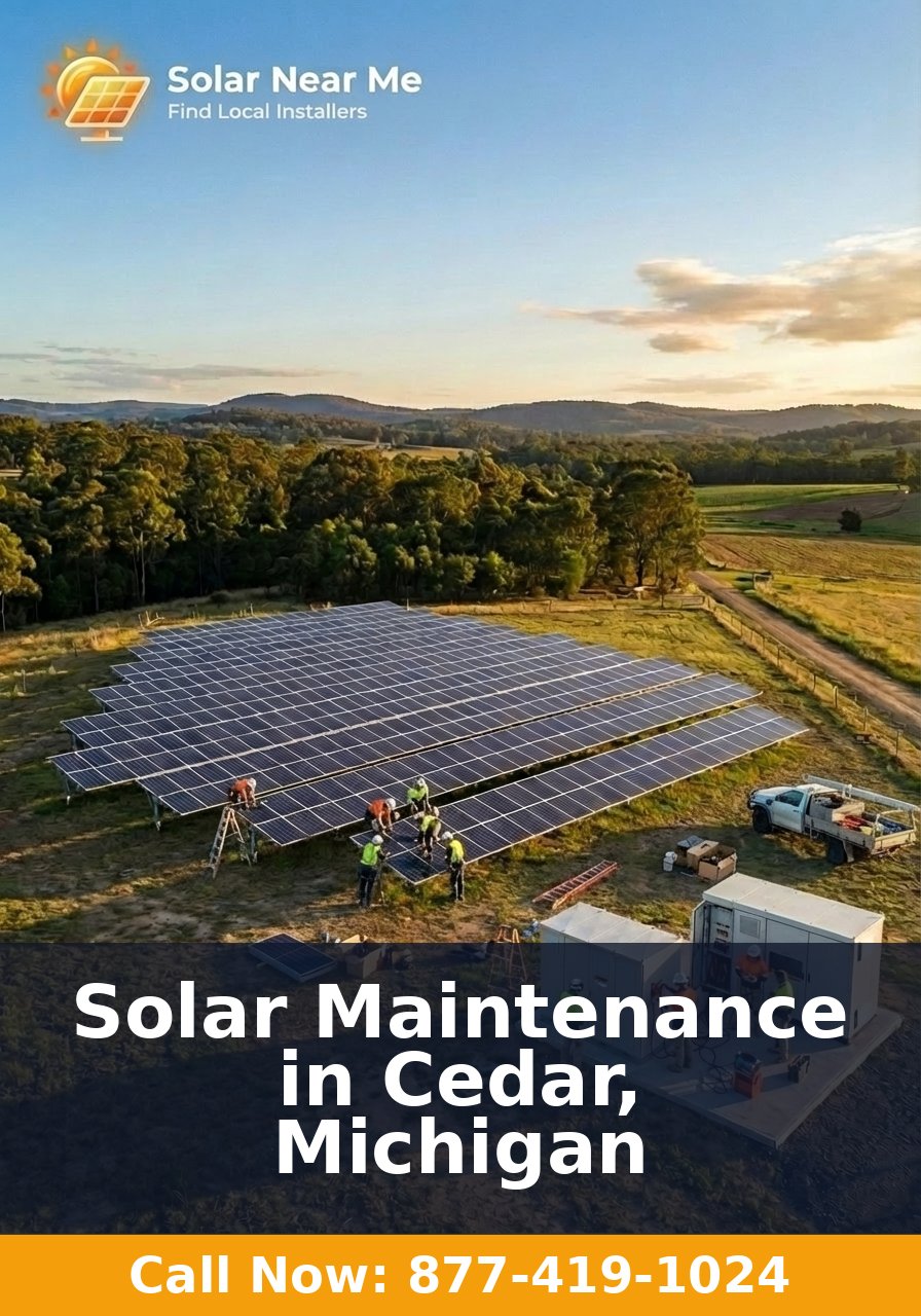 Solar Maintenance in Cedar, Michigan