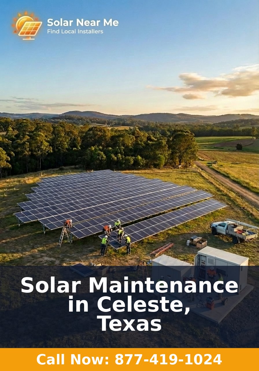 Solar Maintenance in Celeste, Texas