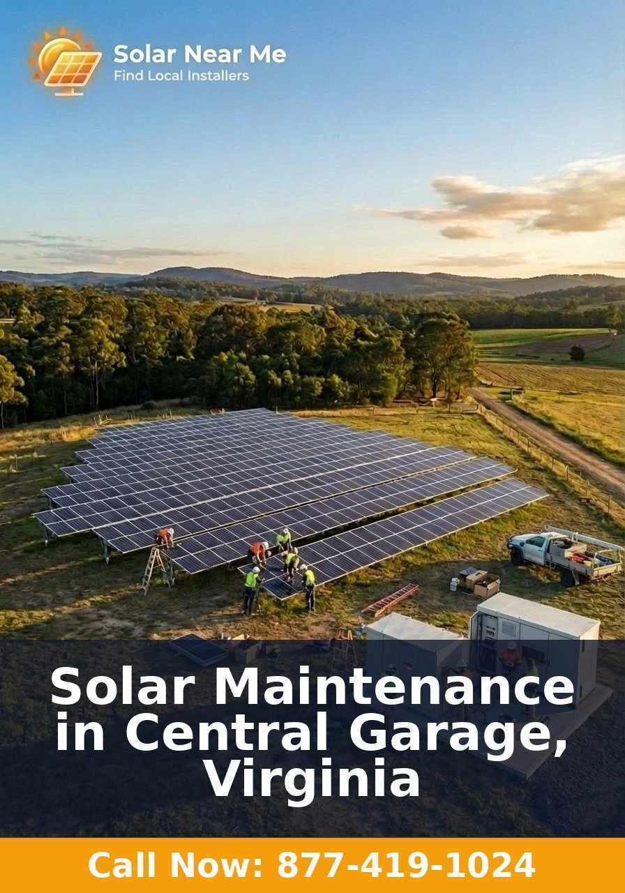 Solar Maintenance in Central Garage, Virginia