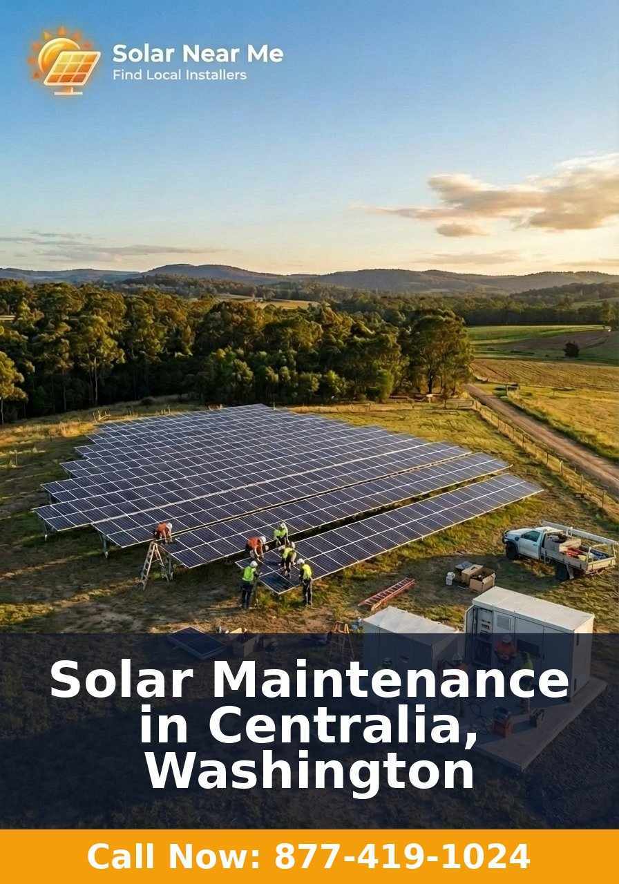 Solar Maintenance in Centralia, Washington