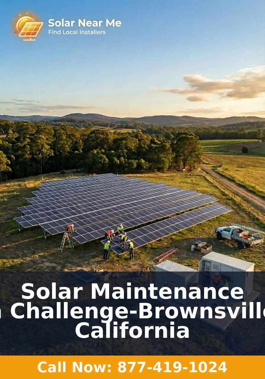 Solar Maintenance in Challenge-Brownsville, California