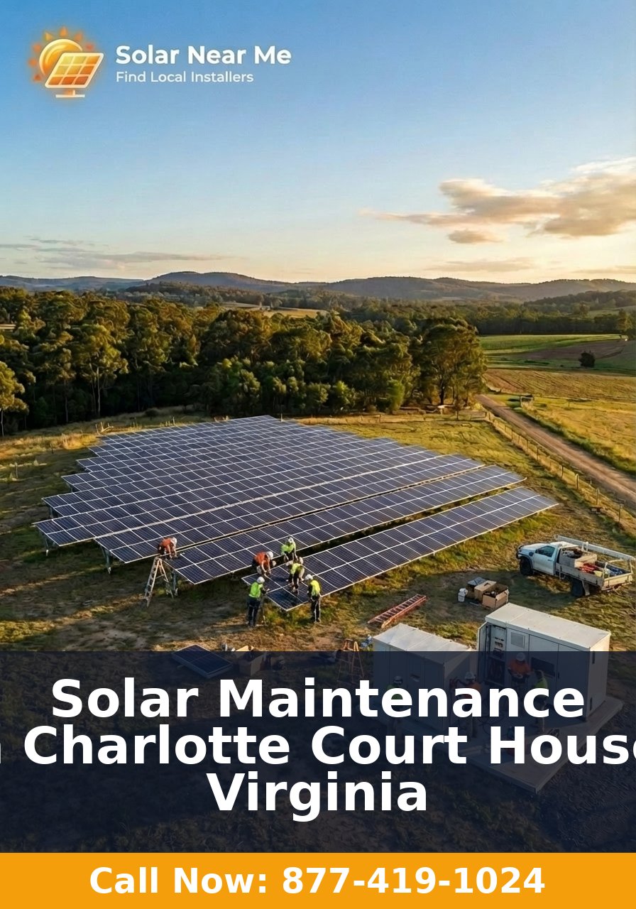 Solar Maintenance in Charlotte Court House, Virginia