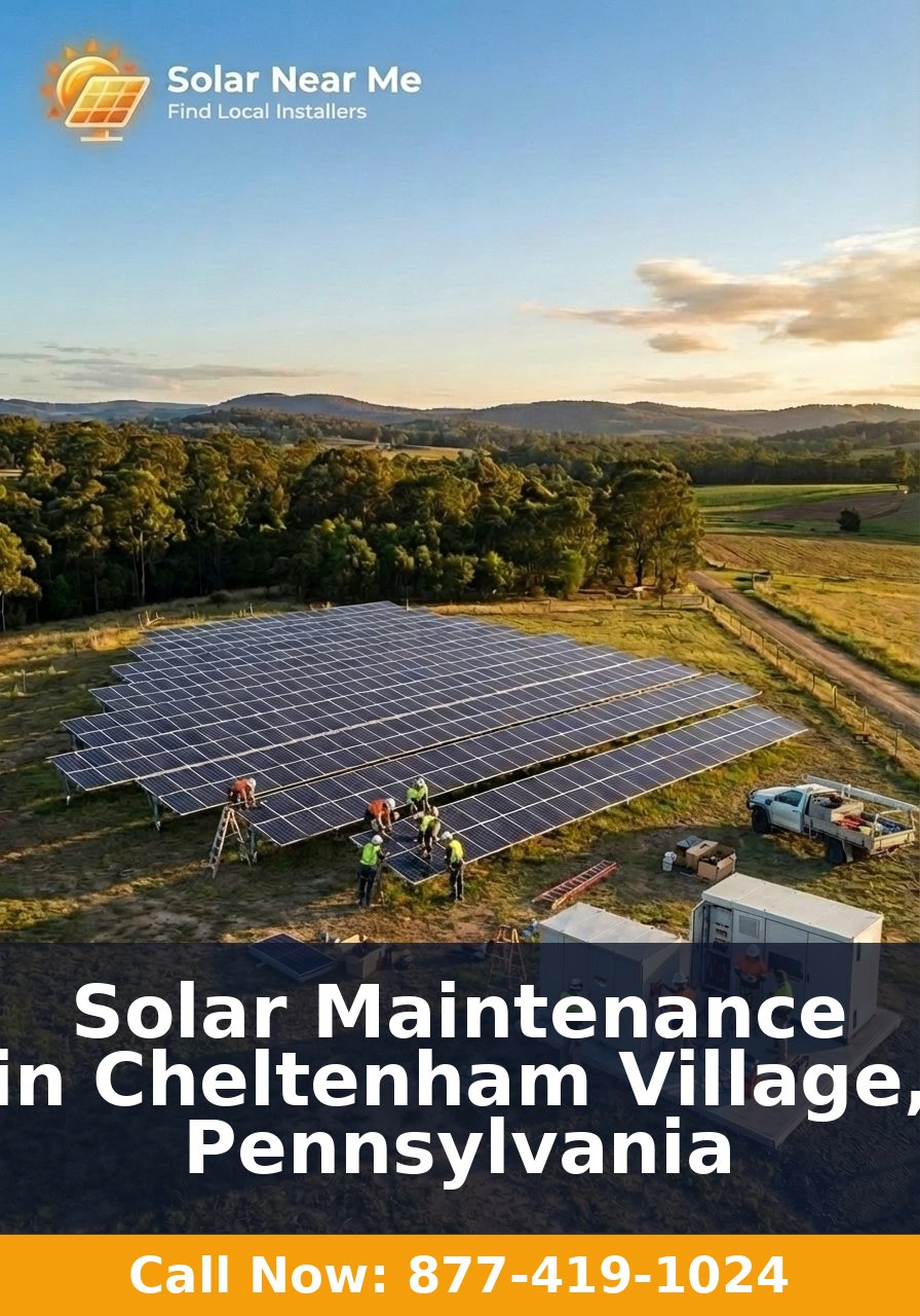 Solar Maintenance in Cheltenham Village, Pennsylvania
