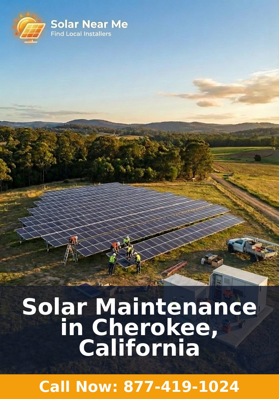 Solar Maintenance in Cherokee, California