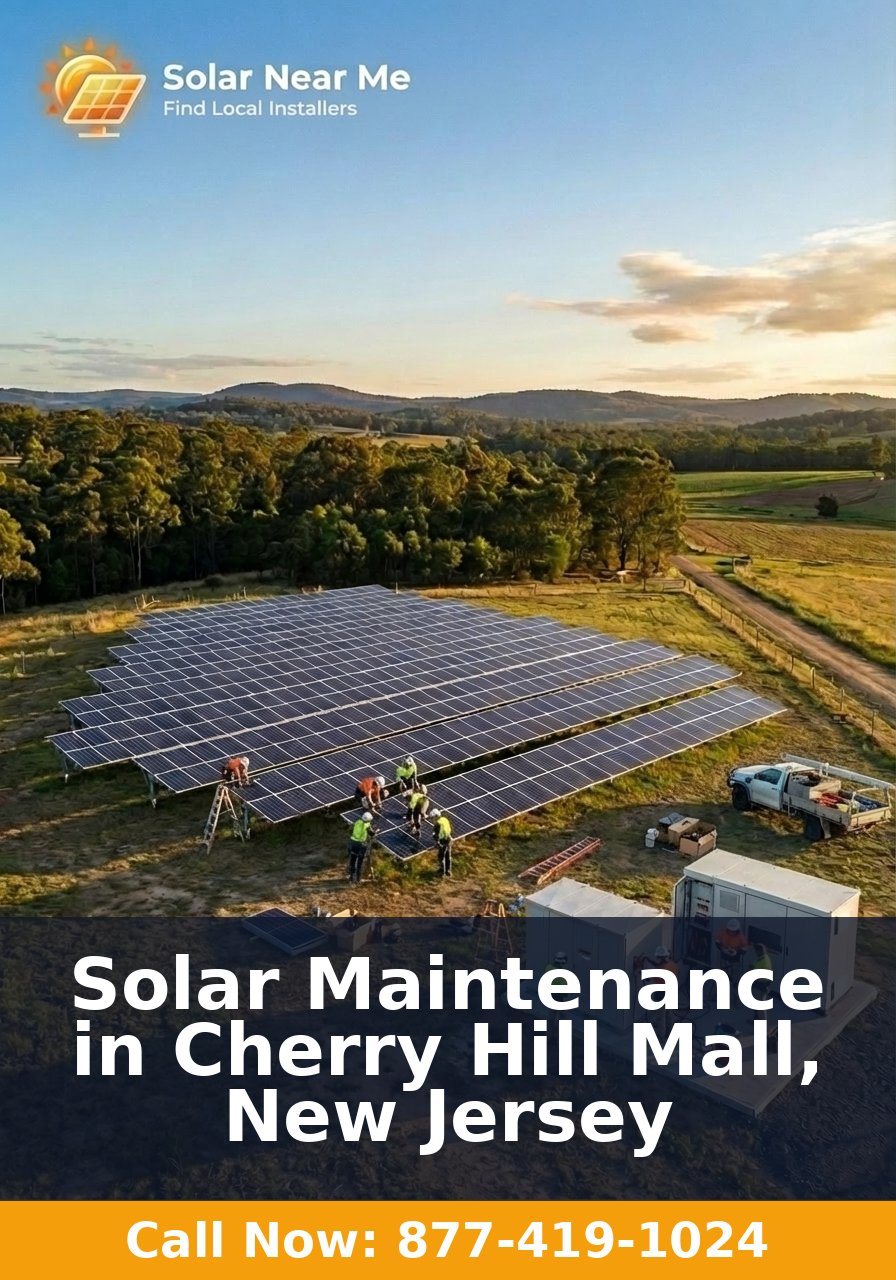 Solar Maintenance in Cherry Hill Mall, New Jersey