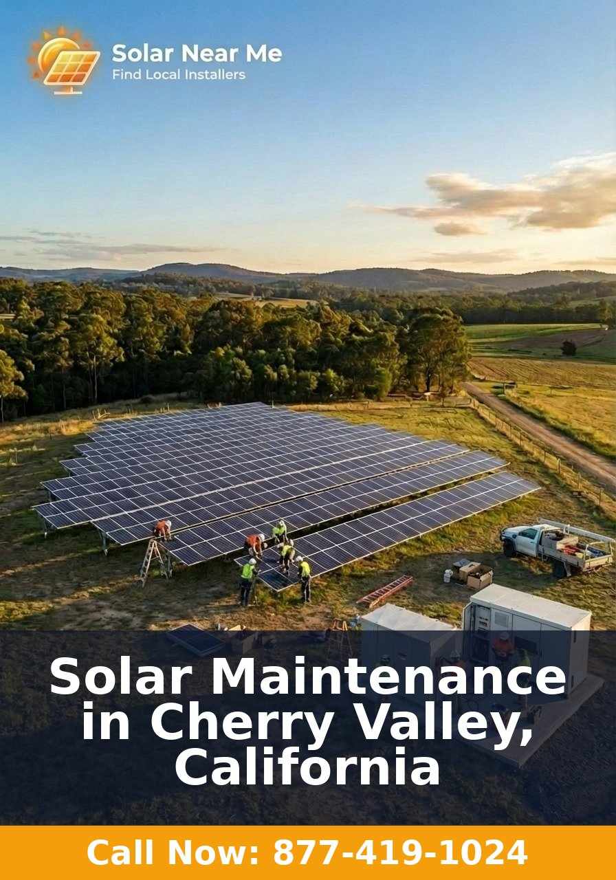 Solar Maintenance in Cherry Valley, California