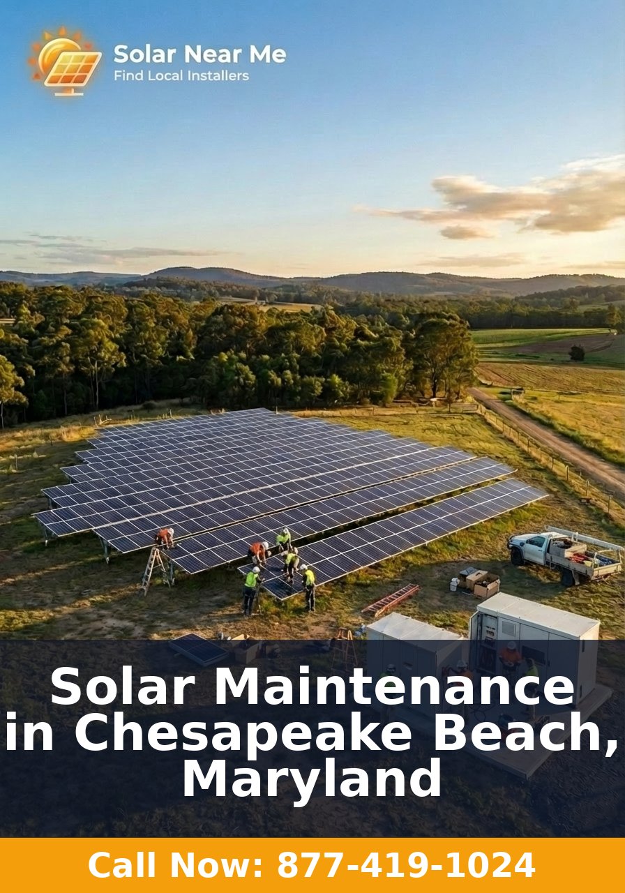 Solar Maintenance in Chesapeake Beach, Maryland