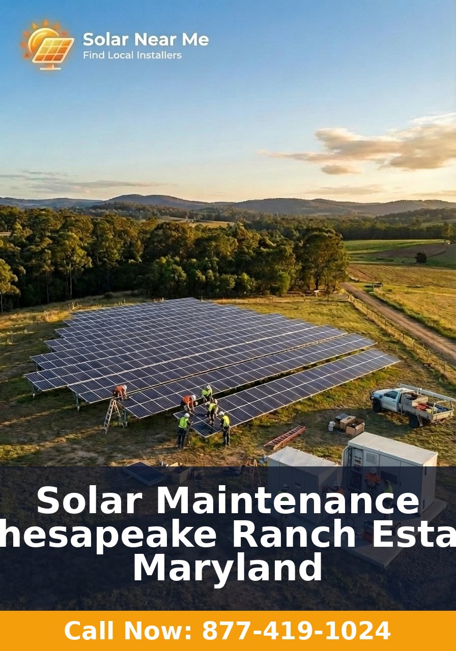 Solar Maintenance in Chesapeake Ranch Estates, Maryland