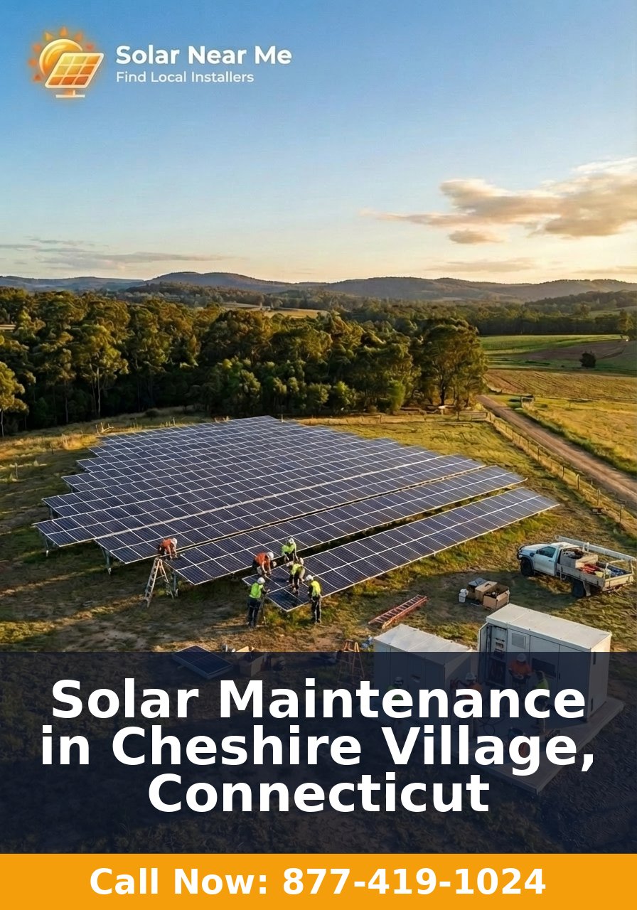 Solar Maintenance in Cheshire Village, Connecticut