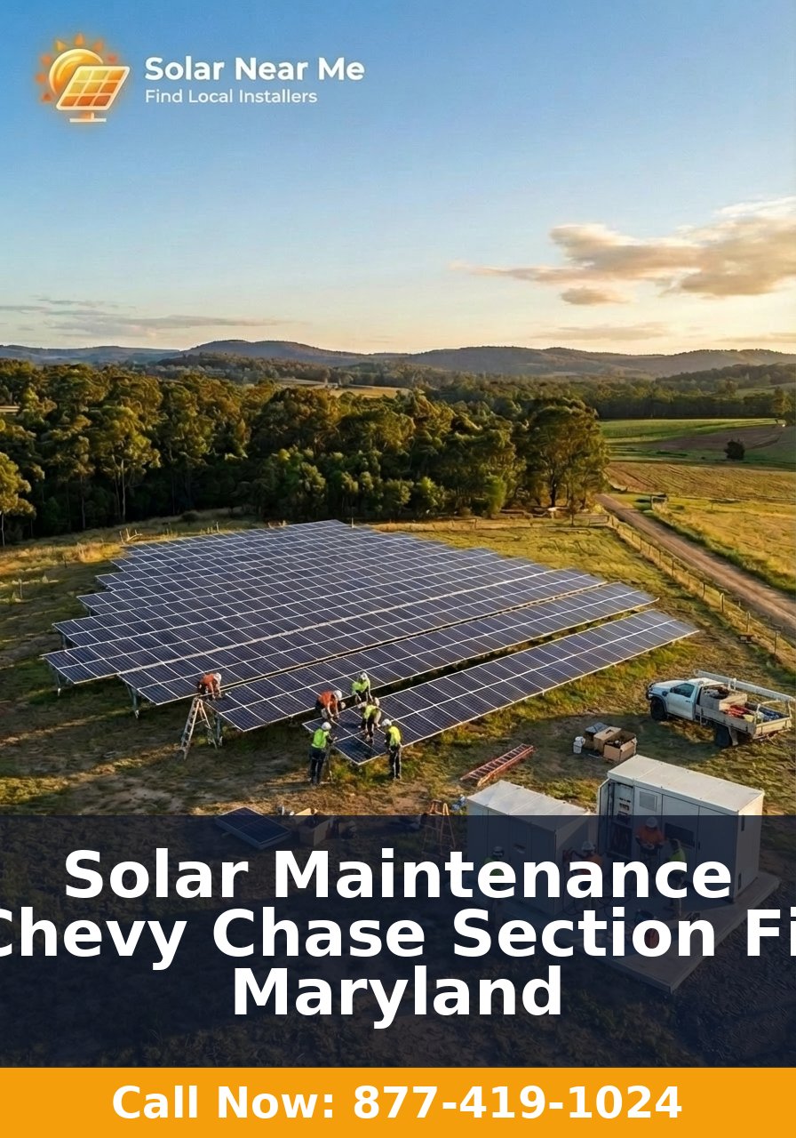 Solar Maintenance in Chevy Chase Section Five, Maryland