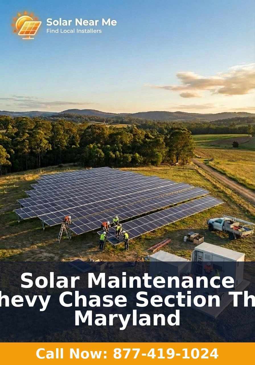 Solar Maintenance in Chevy Chase Section Three, Maryland