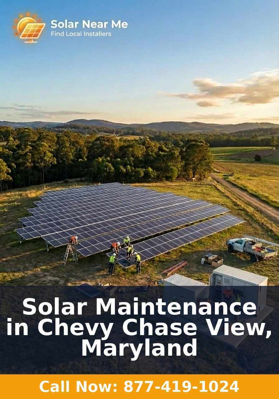 Solar Maintenance in Chevy Chase View, Maryland