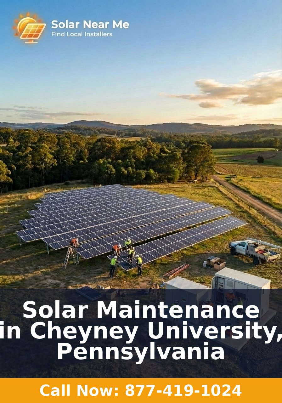 Solar Maintenance in Cheyney University, Pennsylvania