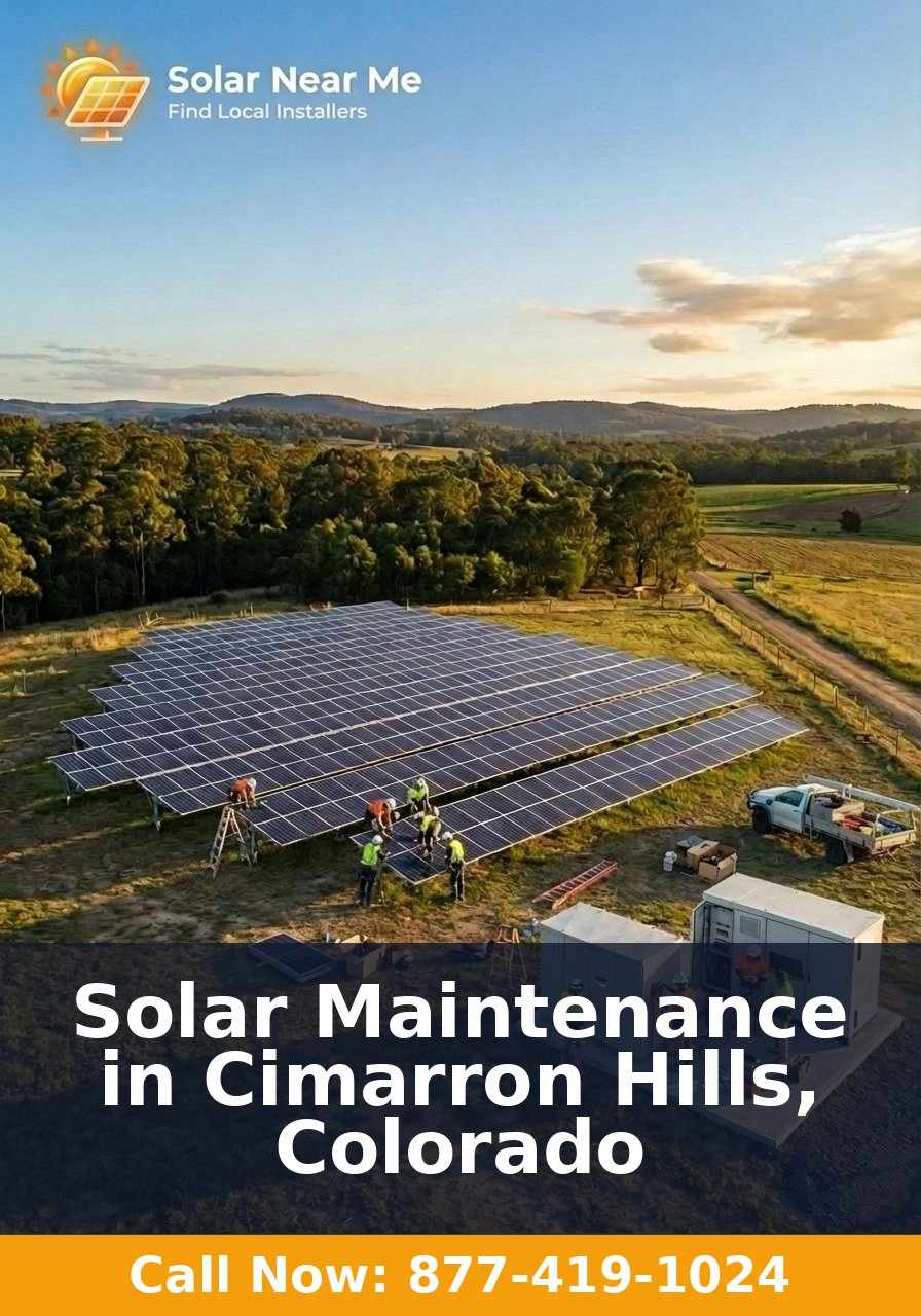 Solar Maintenance in Cimarron Hills, Colorado