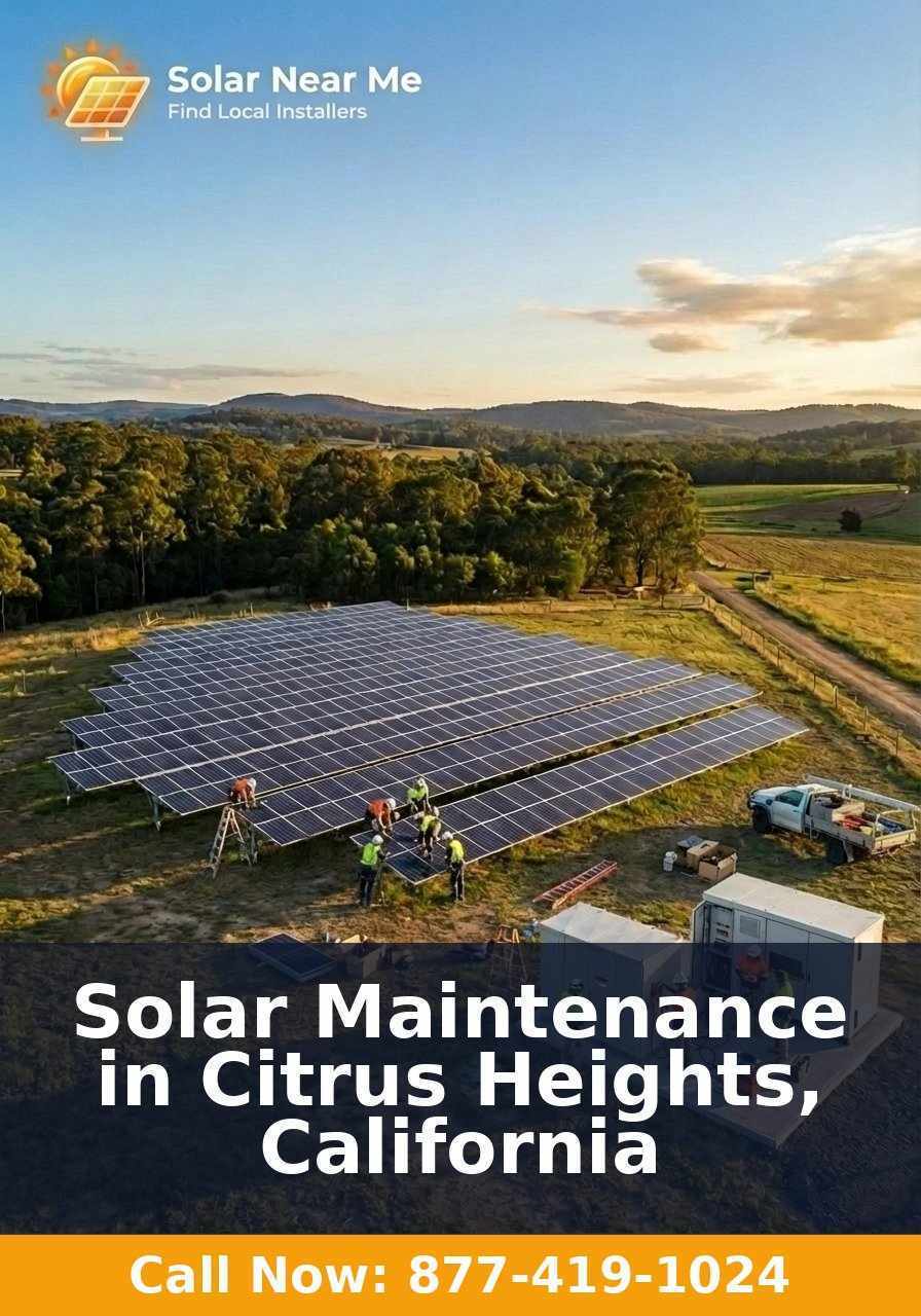 Solar Maintenance in Citrus Heights, California
