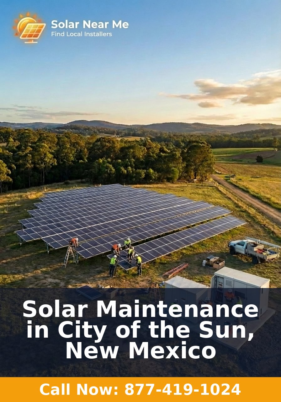 Solar Maintenance in City of the Sun, New Mexico