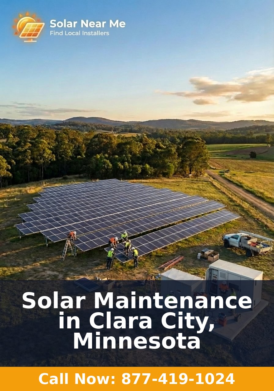 Solar Maintenance in Clara City, Minnesota
