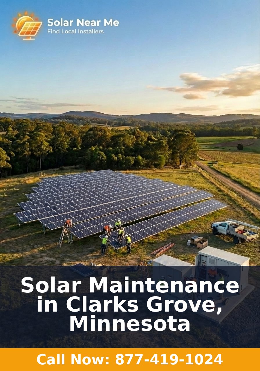 Solar Maintenance in Clarks Grove, Minnesota