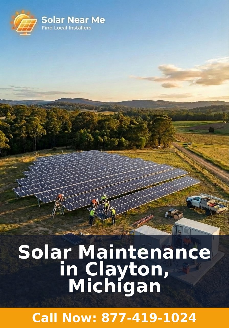 Solar Maintenance in Clayton, Michigan
