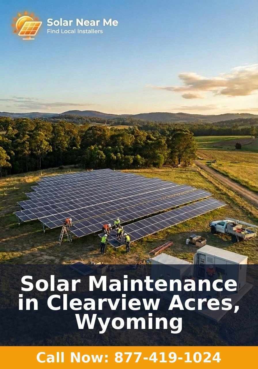Solar Maintenance in Clearview Acres, Wyoming
