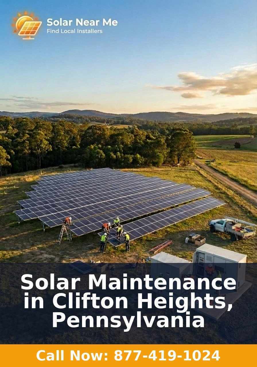 Solar Maintenance in Clifton Heights, Pennsylvania