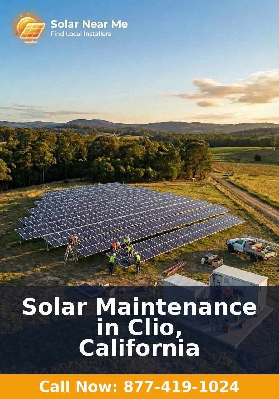 Solar Maintenance in Clio, California