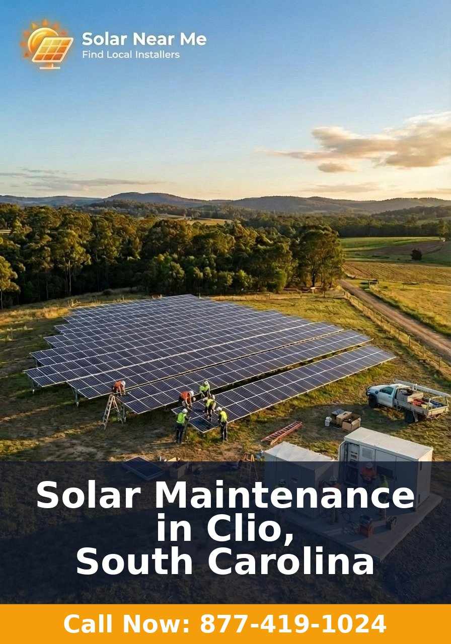 Solar Maintenance in Clio, South Carolina