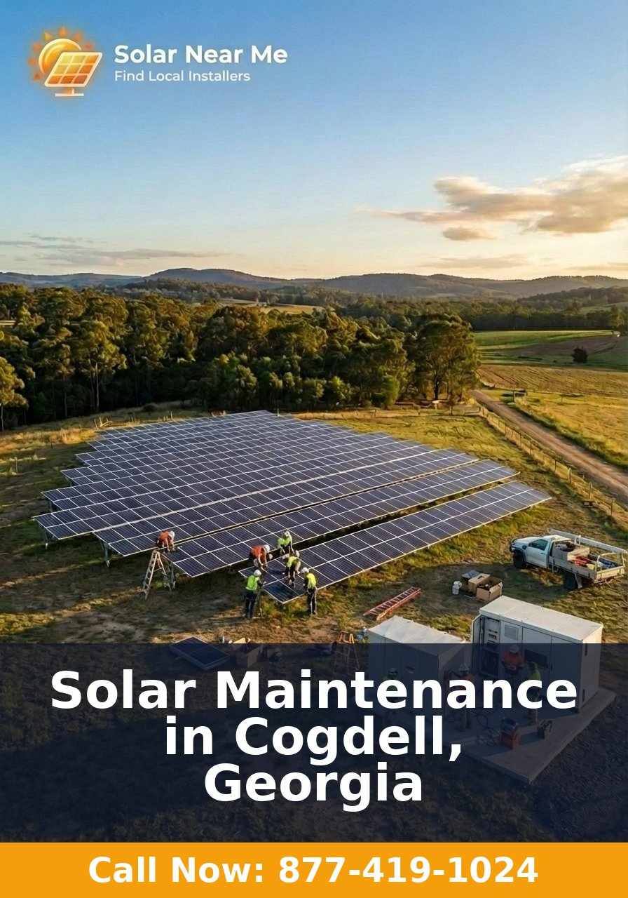 Solar Maintenance in Cogdell, Georgia