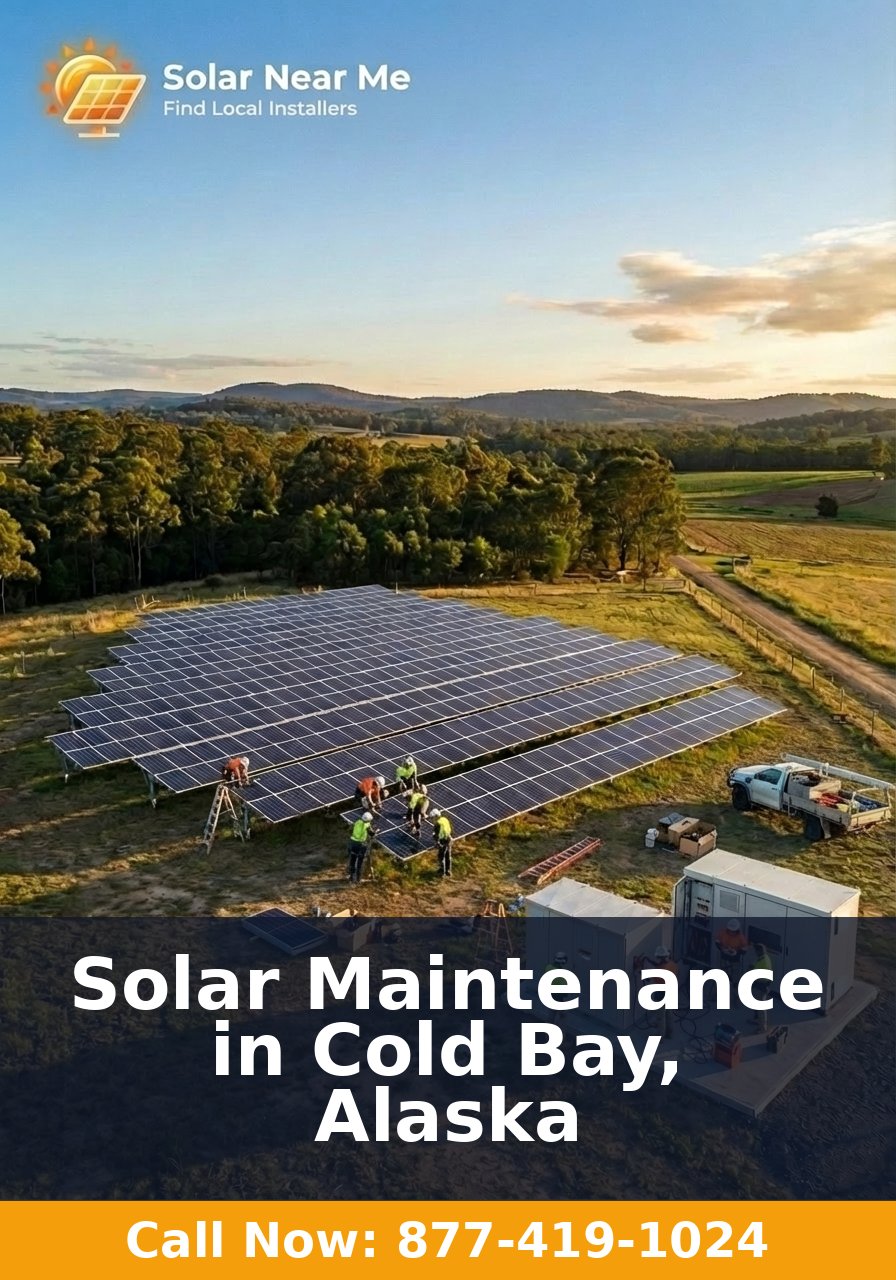 Solar Maintenance in Cold Bay, Alaska